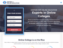 Tablet Screenshot of onlinecolleges.net